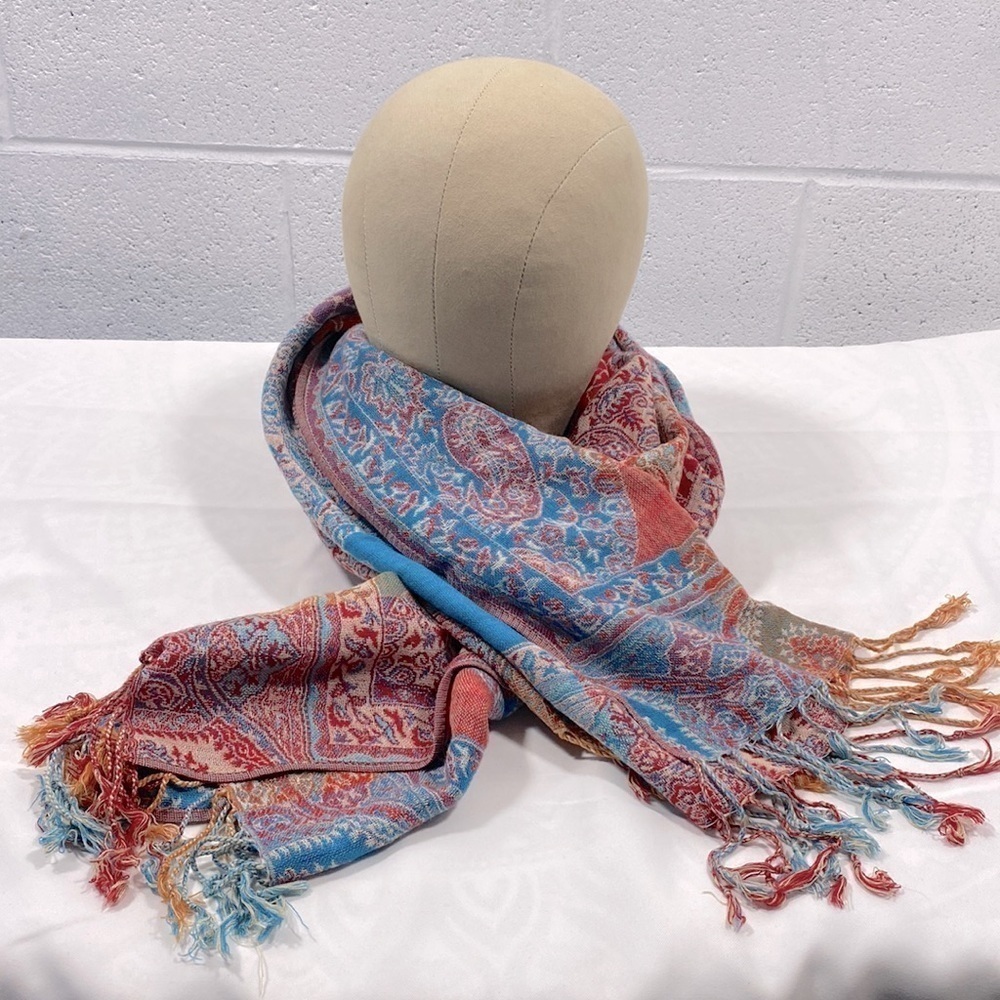 Oversized multi coloured boho scarf / wrap​​​​​​​​​​